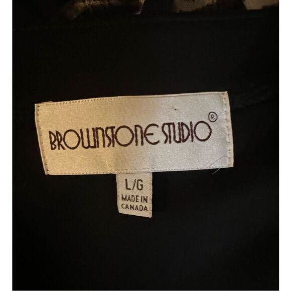 Vintage Brownstone Studio Red Black And Animal Print zip front jacket with buckl - Picture 7 of 8